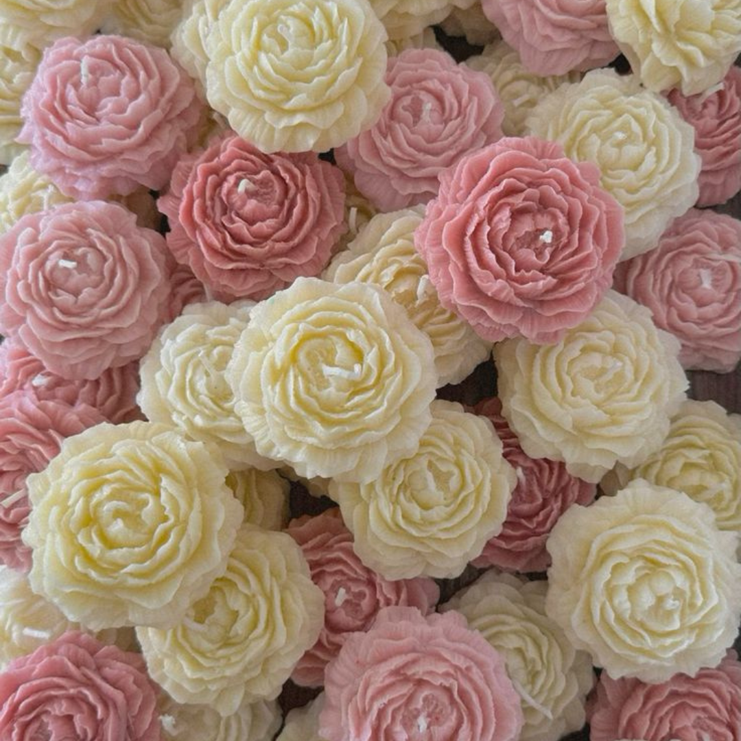 Peony Candle - Set of 2