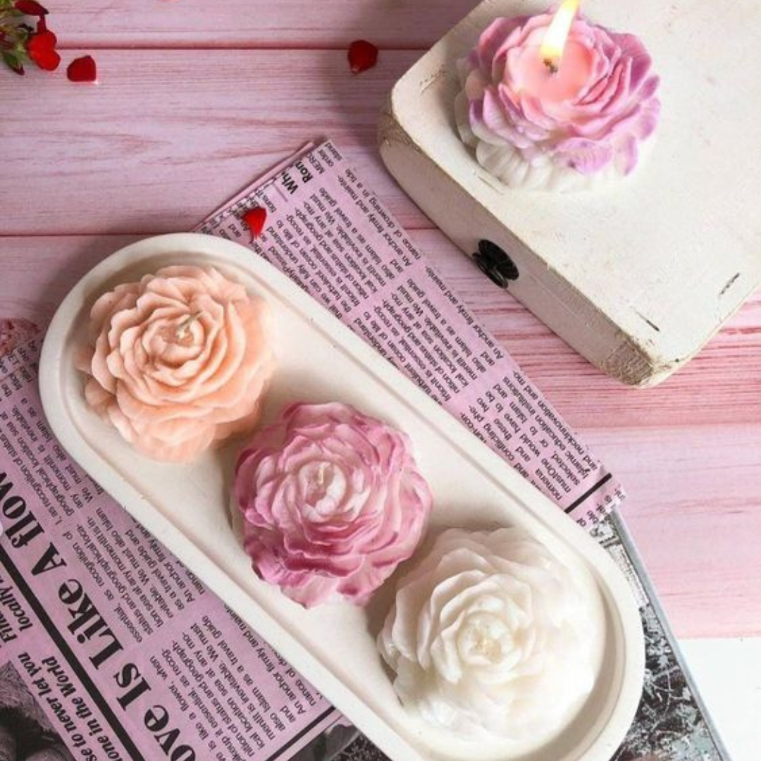 Peony Candle - Set of 2